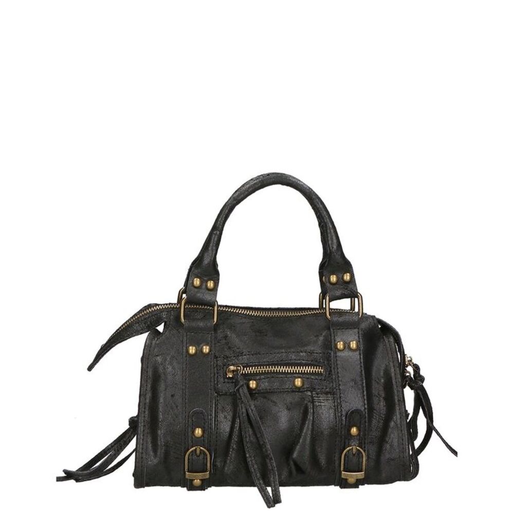 Chiara Ferretti Suede Satchel, Black